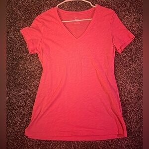 Felina pink short sleeve v-neck t-shirt